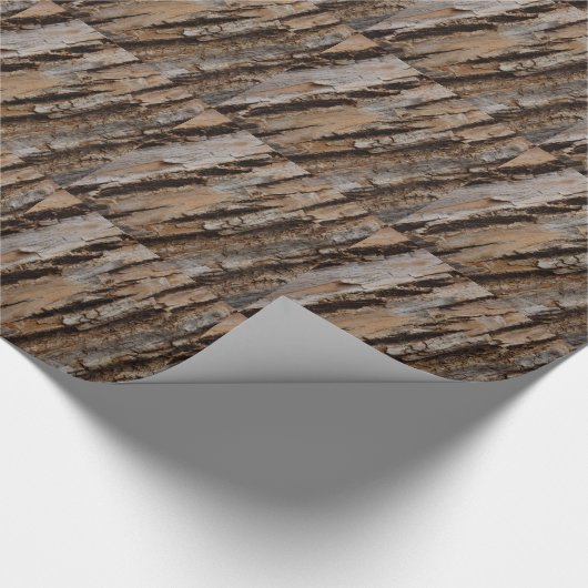 Boom Bark I Natuurlijk Abstract getextureerd ontwe Cadeaupapier (Hoek)