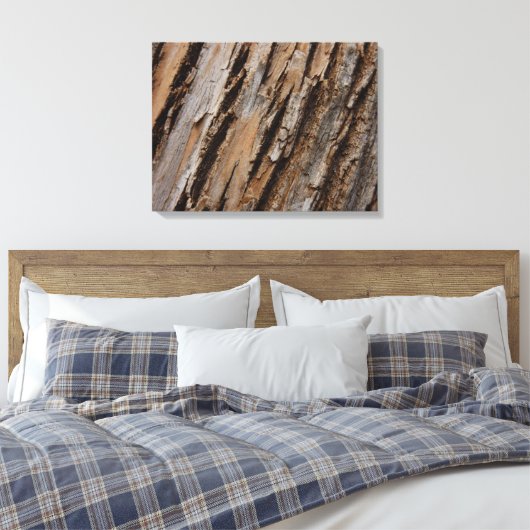 Boom Bark I Natuurlijk Abstract getextureerd ontwe Canvas Afdruk (Insitu (Slaapkamer))
