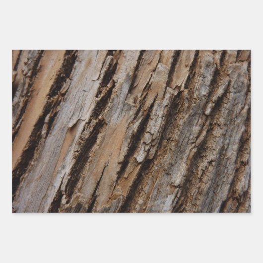 Boom Bark I Natuurlijk Abstract getextureerd ontwe Inpakpapier Vel (Voorkant)