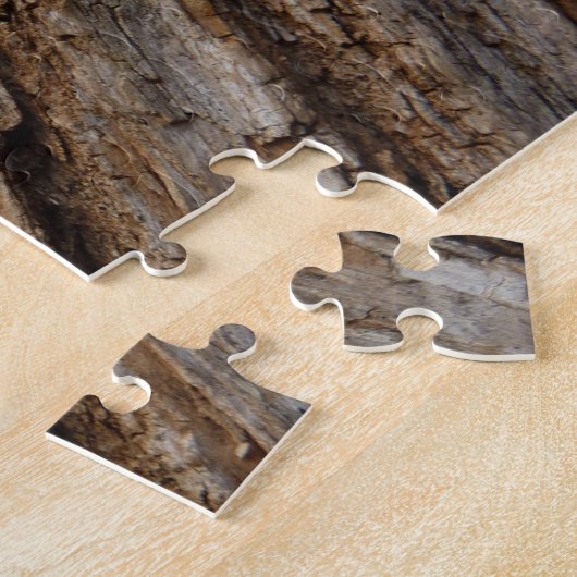 Boom Bark I Natuurlijk Abstract getextureerd ontwe Legpuzzel (Zijkant)