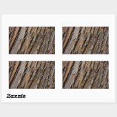 Boom Bark I Natuurlijk Abstract getextureerd ontwe Rechthoekige Sticker (Vel)
