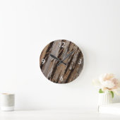 Boom Bark I Natuurlijk Abstract getextureerd ontwe Ronde Klok (Huis)