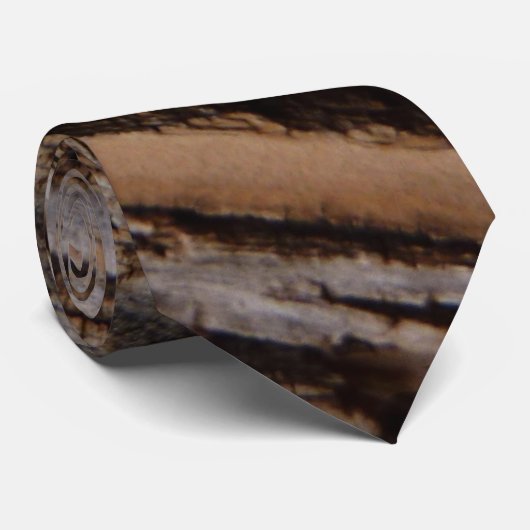 Boom Bark I Natuurlijk Abstract getextureerd ontwe Stropdas (Opgerold)
