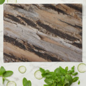 Boom Bark I Natuurlijk Abstract getextureerd ontwe Theedoek (Gevouwen)