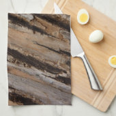 Boom Bark I Natuurlijk Abstract getextureerd ontwe Theedoek (Quarter Fold)