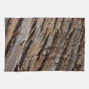 Boom Bark I Natuurlijk Abstract getextureerd ontwe Theedoek