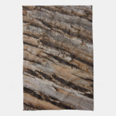 Boom Bark I Natuurlijk Abstract getextureerd ontwe Theedoek (Verticaal)