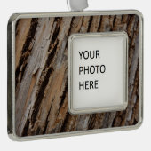 Boom Bark I Natuurlijk Abstract getextureerd ontwe Verzilverd Omlijst Ornament (Rechts)