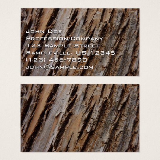 Boom Bark I Natuurlijk Abstract getextureerd ontwe Visitekaartje (Voorkant /achterkant)