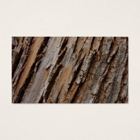 Boom Bark I Natuurlijk Abstract getextureerd ontwe Visitekaartje (Achterkant)