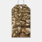 Boom Bark II Natuurlijke getextureerd ontwerp Cadeaulabel (Voorkant)