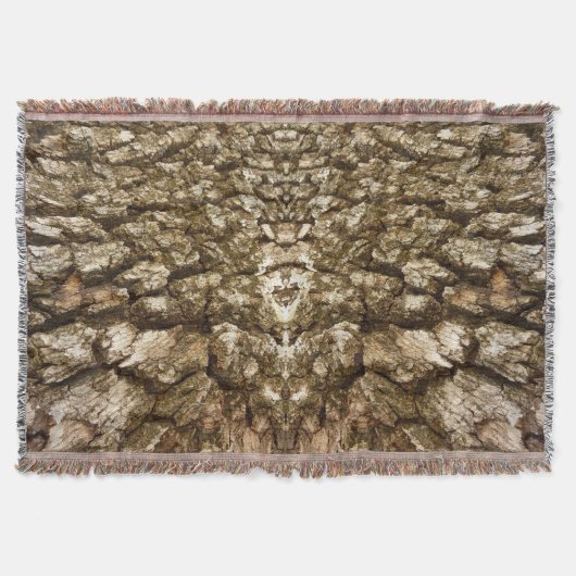 Boom Bark II Natuurlijke getextureerd ontwerp Deken (Voorkant)