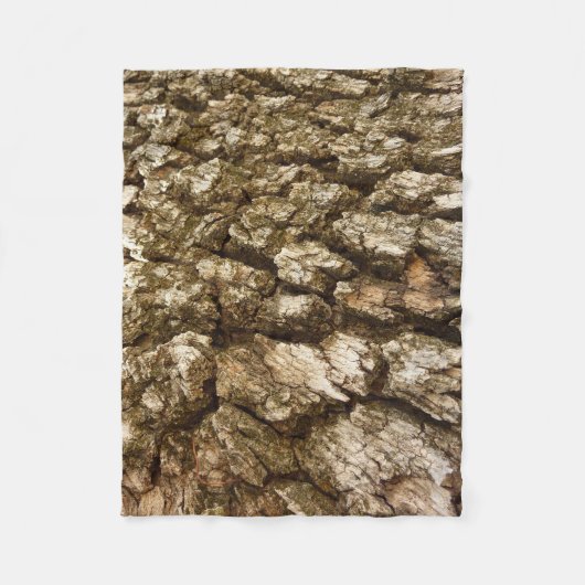 Boom Bark II Natuurlijke getextureerd ontwerp Fleece Deken (Voorkant)