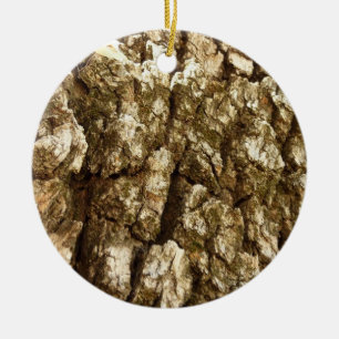 Boom Bark II Natuurlijke getextureerd ontwerp Keramisch Ornament