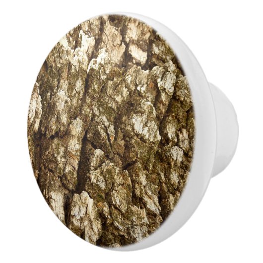 Boom Bark II Natuurlijke getextureerd ontwerp Keramische Knop (Rechts)