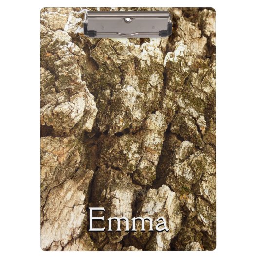 Boom Bark II Natuurlijke getextureerd ontwerp Klembord (Voorkant)