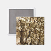Boom Bark II Natuurlijke getextureerd ontwerp Magneet (Voorkant / Achterkant)