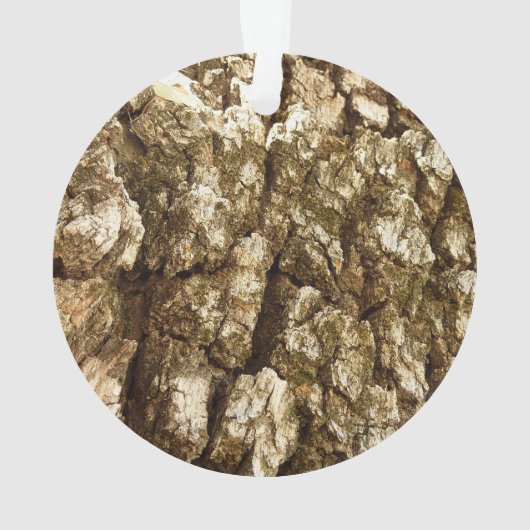 Boom Bark II Natuurlijke getextureerd ontwerp Ornament (achterkant)