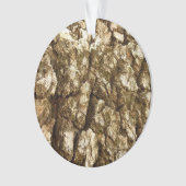 Boom Bark II Natuurlijke getextureerd ontwerp Ornament (voorkant)