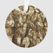 Boom Bark II Natuurlijke getextureerd ontwerp Ornament (voorkant)