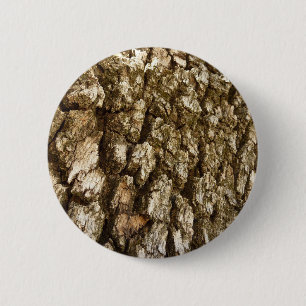 Boom Bark II Natuurlijke getextureerd ontwerp Ronde Button 5,7 Cm
