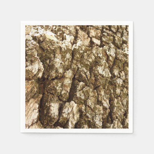 Boom Bark II Natuurlijke getextureerd ontwerp Servetten (Voorkant)