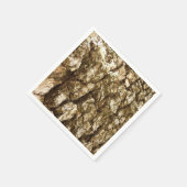 Boom Bark II Natuurlijke getextureerd ontwerp Servetten (Hoek)