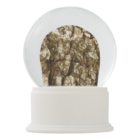 Boom Bark II Natuurlijke getextureerd ontwerp Sneeuwbol (Achterkant)