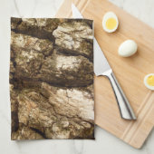 Boom Bark II Natuurlijke getextureerd ontwerp Theedoek (Quarter Fold)