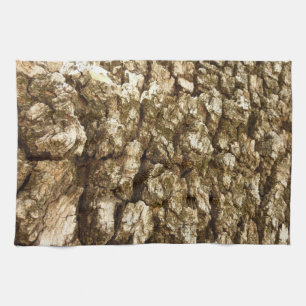 Boom Bark II Natuurlijke getextureerd ontwerp Theedoek