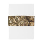 Boom Bark II Natuurlijke getextureerd ontwerp Uitnodigingen Wikkel (Achterkant Voorbeeld)