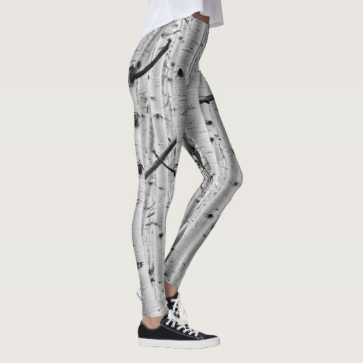 Boom Bark Pattern - Quaking Aspen Leggings (Rechts)