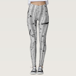Boom Bark Pattern - Quaking Aspen Leggings