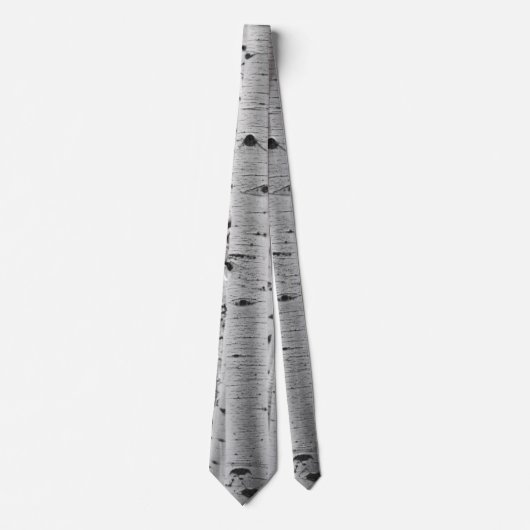 Boom Bark Pattern - Quaking Aspen Stropdas (Voorkant)