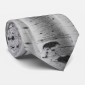 Boom Bark Pattern - Quaking Aspen Stropdas (Opgerold)