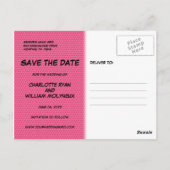 BOOM Bewaar de datum Leuk Modern Cool Briefkaart (Achterkant)