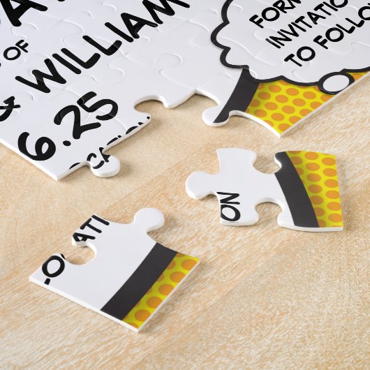 BOOM Bewaar de datum Leuke Retro stripboek Pop Art Legpuzzel (Zijkant)