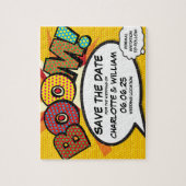 BOOM Bewaar de datum Leuke Retro stripboek Pop Art Legpuzzel (Verticaal)