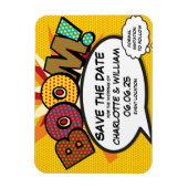 BOOM Bewaar de datum Leuke stripboek moderne Magneet (Verticaal)