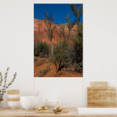 Boom bij Courthouse Butte 2016 Poster (Keuken)