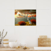 Boom bij de Oceaan Poster (Keuken)