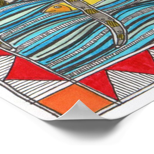 Boom bij het inspirerend poster van de rivier (Hoek)