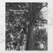 Boom bij Yosemite Wijn Etiket (Enkel label)