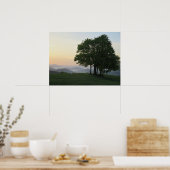 Boom bij zonsopgang poster (Keuken)