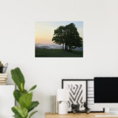 Boom bij zonsopgang poster (Thuiskantoor)