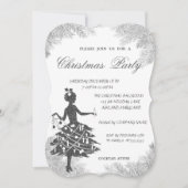 Boom-bijkantoren, Girl Corporate Kerstparty Kaart (Voorkant)