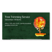 Boom bijsnijden | Natuur buitenshuis | WATERVERF Magnetisch Visitekaartje (Voorkant)