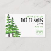 Boom bijsnijden visitekaartje (Voorkant)