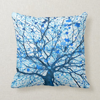 Boom (blauw) kussen