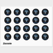 Boom Blauw Lint Diabetes Awareness Ronde Sticker (Vel)